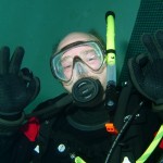 happy diver
