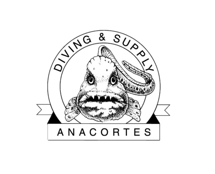 Anacortes Diving & Supply logo with octopus design.